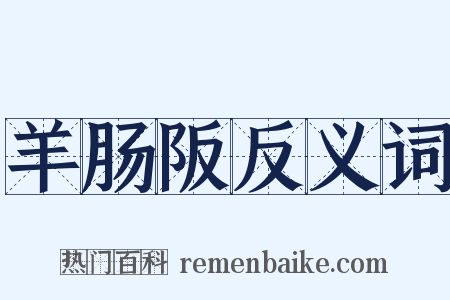 羊肠阪反义词是什么意思的图片